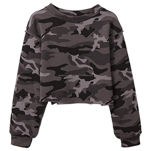 เสื้อฮู้ดผู้หญิงแบบครอปท็อปสั่งทำขายส่ง คอตั้ง ทรงโอเวอร์ไซส์ ลายเรียบ กันน้ำ เป็นมิตรกับสิ่งแวดล้อม ผลิตสำหรับฤดูหนาว - Product Image 2
