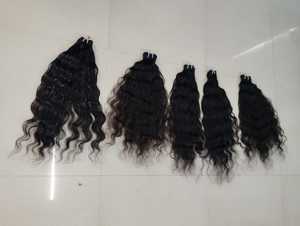 Extensions de cheveux naturels bouclés vierges indiens Remy à double trame - Product Image 5