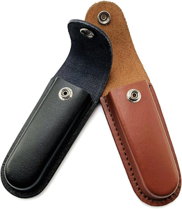 Handmade <b>Leather</b> <b>Pouch</b> Folding Knife Premium Pocket Blade <b>Leather</b> Storage Cover Wooden Handle Outdoor Everyday Utility <b>Tool</b> - Product Image 5