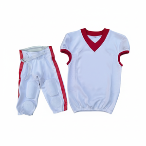Ensemble d'uniformes de football américain Elite Pro, maillot et pantalon personnalisés pour équipe, équipement respirant et à séchage rapide, uniforme de football américain - Product Image 1