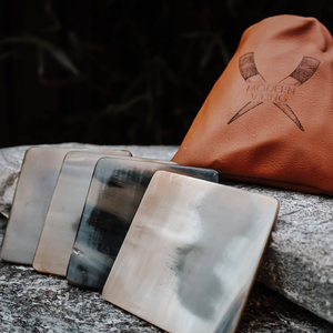 Juego de Posavasos de Cuerno Ecológicos de Alta Calidad para el Hogar y Restaurantes, Posavasos de Cuerno Pulido de Color Natural, Platos y Tazones con Diseño - Product Image 4