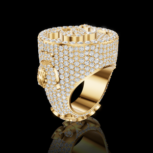 Anillo de Compromiso para Mujer con Diamante Sintético Cultivado en Laboratorio, Corte Brillante Aurum Diam, Color E, Certificado EGL, Chapado en Plata 925, de Lujo - Product Image 4