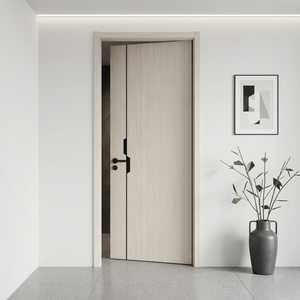 Puerta de WPC de Alta Calidad Diseñada para Resistir la Humedad y Reducir la Propagación de Insectos, Puerta de Entrada de Material Compuesto de Madera para Apartamentos y Villas - Product Image 2