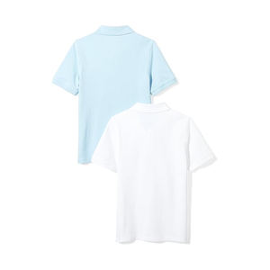 เสื้อโปโลเด็กผู้ชาย OEM สวมใส่สบาย ผ้าฝ้าย 100% รับสั่งพิมพ์ลายตามแบบ ไซส์ใหญ่ สไตล์ลำลอง กันยับ ระบายอากาศได้ดี แห้งเร็ว - Product Image 3