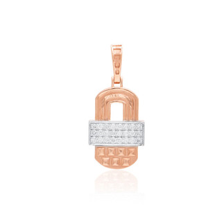 18K Rose Gold Gents Pendant Regular Size Gold Neck <b>Locket</b> For Men Elegant Solid Charm Fine Jewelry Male Classic Luxury Wear - Product Image 2