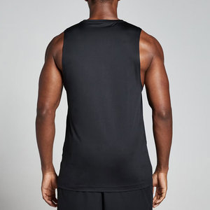 Hot Selling Slim Fit Wholesale Sports Summer High Quality Lightweight Breathable Quick Dry Anti-Pilling Custom Men's Tank <b>Top</b> - Product Image 6