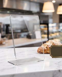 Modern Customized for Small Acrylic Sign Holder Food Sign Labels Party Buffet Retail Price <b>Display</b> Holder Countertop Stand - Product Image 2