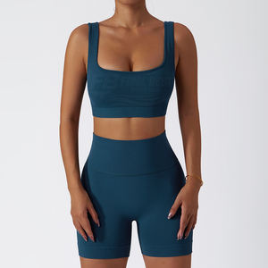 Leggings de Yoga para Mujer, Cintura Alta, Levanta Glúteos, Antideslizantes, Elásticos, Sin Costuras, Ecológicos, Transpirables, Tejido Acanalado, Color Sólido - Product Image 1