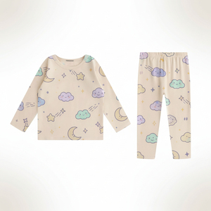 Ensemble de vêtements thermiques en coton pour enfants, léger, confortable, à porter tous les jours, ensemble de sous-vêtements d'hiver pour enfants, respirant et thermique - Product Image 2