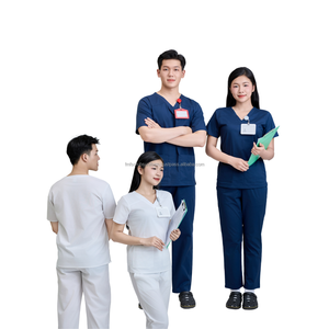 Más vendidos uniformes médicos de hospital cómodos estilos de uniformes de enfermera camisetas de hospital personalizadas ropa de hospital-uniforme de fábrica FMF - Product Image 1