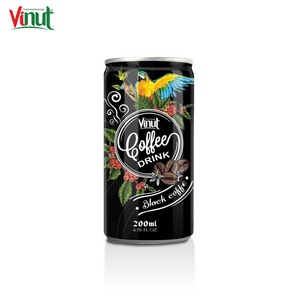 กาแฟอาราบิก้าคั่วบดสีดำขนาด200มล. รสชาติกลมกล่อมสามารถทำให้ดูผอมลงได้ (กระป๋อง) บรรจุภัณฑ์กล่องใหม่สำหรับผู้ขาย - Product Image 1