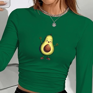Camisa de manga larga de moda para mujer con pose de baile de aguacate - Product Image 4