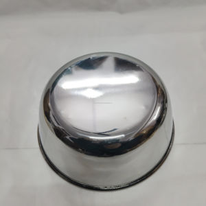 Bol de préparation de cuisine en acier inoxydable personnalisable - Plat de service à motif floral imprimé au laser - Bol en métal durable de qualité alimentaire - Product Image 3