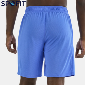 Shorts décontractés pour hommes les plus vendus, 100 % coton, motif uni, logo personnalisé, streetwear, cordon de serrage, poches latérales, shorts en maille unie - Product Image 3