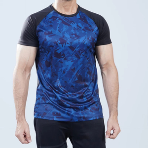 Camisetas Deportivas de Punto de Alta Calidad para Hombre, Ajustadas, para Entrenamiento, Gimnasio, Correr, Proveedor OEM, Secado Rápido - Product Image 1