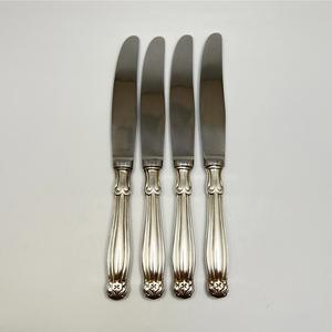 Cuchillo de Cena de Diseño Floral Elegante con Borde Acordonado, Vajilla Ornamentada para Hotel, Proveedor Mayorista de Cubiertos de Acero Inoxidable para Exportación - Product Image 1