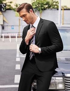 Men athletic fit <b>pant</b> coat suit stretch fabric modern business wear - Product Image 6
