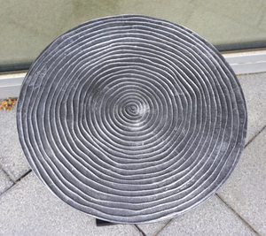 Modern Look <b>Coffee</b> <b>Table</b> Aluminum <b>Silver</b> Finishing Round shaped <b>Table</b> for Living Room Sofa Side <b>Table</b> Available at Low Price - Product Image 5