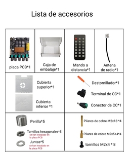 Amplificador Doméstico SZM TB21H 50W+50W+100W <span class=keywords><strong>FM</strong></span> para 5.1 2.1 Canales con Control Remoto Inalámbrico - Product Image 6
