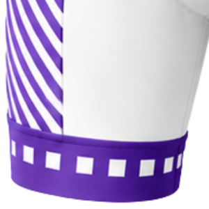 Shorts de cyclisme blancs et violets, rembourrés, respirants, à séchage rapide, extensibles, pour vélo de route, course, entraînement, performance, vêtements de sport - Product Image 2