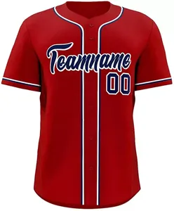 Nieuwe collectie heren baseball uniformen van topkwaliteit, OEM-service ontwerp baseball uniformen - Product Image 3