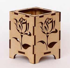 MDF Pen Holder Cup <b>Creative</b> Cute Cat Stationery Holder MDF Pen Holder Desk Stationary Accessories - Product Image 3