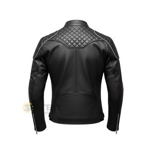 Chaqueta de Cuero Cómoda, Ligera, Transpirable y de Secado Rápido, con Logotipo Personalizado, Diseño Personalizado, Ropa Deportiva, Motociclismo, Automovilismo - Product Image 1
