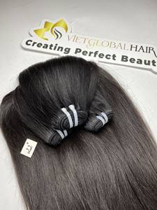 Paquets de trame Extensions de cheveux raides naturels longue durée 100% cheveux humains purs non transformés vierges cheveux humains vietnamiens - Product Image 2
