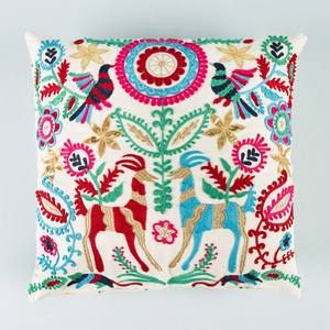 Hot Sale Floral Square Embroidered Cotton Cushion <b>Cover</b> for Home Hospital Hotel Use Enhances <b>Sofa</b> <b>Bed</b> Couch Decor - Product Image 5