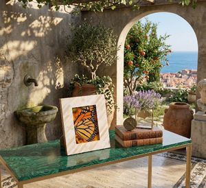 4x6 <b>Picture</b> <b>Frame</b> Hand Carved White Gold Vintage Antique Desk and <b>Wall</b> Hanging Wedding Gift Wood Rustic Decorative <b>Wall</b> Mount - Product Image 6