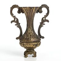 Jarrón Decorativo de Metal de Lujo |   Florero Moderno de Latón para Proyectos de Interior