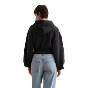 Sudadera Corta de Algodón para Mujer, Fabricada en Pakistán, al por Mayor, Lisa, de Manga Larga, con Efecto Ácido, Estilo Urbano, para Gimnasio, Personalizable - Product Image 3