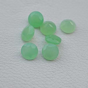 Compre Gemas Sueltas de Crisoprasa Natural de 10 mm, Corte Brillante Redondo Facetado, Pulimentadas, para Joyería Hecha a Mano, Regalos para el Día de San Valentín - Product Image 4
