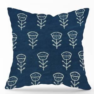 Housse de coussin en coton imprimé à la main style bohème indigo, coussin décoratif pour salon, qualité export - Product Image 5