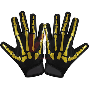 Guantes de Fútbol Americano Juveniles con Agarre Adhesivo, Logotipo Personalizado, Guantes Profesionales para Receptor, Palma de Silicona, Equipo de Entrenamiento, Venta al Por Mayor - Product Image 2