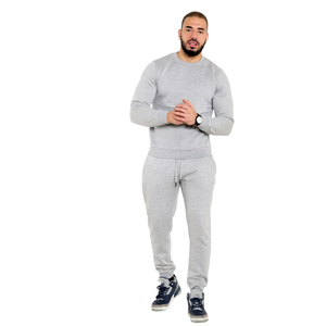 <b>Men</b> Sweatshirt Jogger Set Custom Logo Tracksuit Cotton Fleece Casual Wear Wholesale Manufacturer - Product Image 3