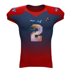 Nouveau style tendance Maillot de football américain Grande taille Respirant Nom d'équipe personnalisé Marque personnalisée Anti-bactérien Personnalisable - Product Image 1