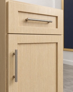 Made to Order Melamine Waste <b>Basket</b> Base Cabinet 18 Inch Blond Oak <b>Pull</b> <b>Out</b> Trash OEM Vietnam Manufacturer - Product Image 2
