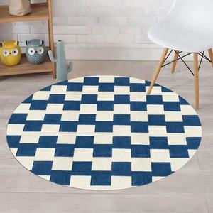 Alfombra de dormitorio con pila de lazo de lana lavable, acento suave para sala de estar, alfombra antideslizante para suelo de entrada - Product Image 5