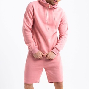 เสื้อฮู้ดซิปครึ่งตัวและกางเกงขาสั้น ชุดเซ็ตฤดูร้อนสำหรับเล่นกีฬา ชุดคู่แฝด เสื้อฮู้ดและกางเกงขาสั้น ชุดวอร์ม ชุดจ็อกเกอร์ ระบายอากาศได้ดี - Product Image 5