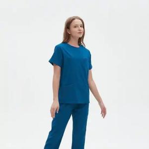 ชุดยูนิฟอร์มพยาบาลสำหรับผู้หญิง: ชุดเสื้อคอวีแบบหวานหลากหลายสี - Product Image 3