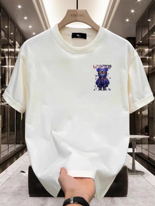 Camiseta Caqui con Diseño Estampado, Venta Directa de Fábrica, Camisetas de Algodón Peinado 100%, Manga Corta, Camiseta para Hombre - Product Image 4