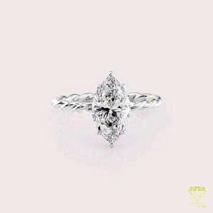 <b>Top</b> Quality Moissanite Engagement Ring for Wedding Proposal Bridal Fashion and Special Occasion Jewelry Available At Best Sale - Product Image 2