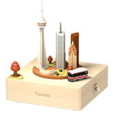 Cadeaux souvenirs régionaux Boîte à musique en bois Fabriquée à la main Impression UV Fonction d'arrêt de la musique Un R - Product Image 2