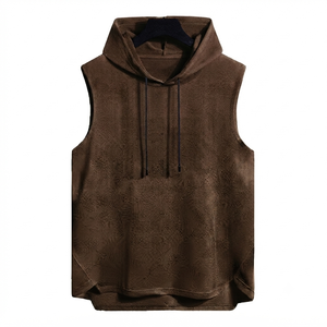 Camiseta sin Mangas TAYYAB STITCH LAB para Hombre, Holgada, con Capucha, Cuello Redondo, 100% Algodón, Formal, Nuevo Diseño, Alta Calidad, Gran Venta - Product Image 3