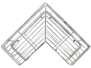 Estante Esquinero de Acero Inoxidable, Forma de L, Cromado Pulido, Multiusos, Organizador de Esquina para Cocina y Baño, Ahorro de Espacio - Product Image 5