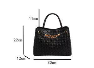 Nouveau Sac à Main Tissé Vintage 2026 pour Femme, Grande Capacité, Doublure Polyester, Sac Fourre-Tout en Cuir PU Souple, Sac à Bandoulière et Sac Croisé - Product Image 6