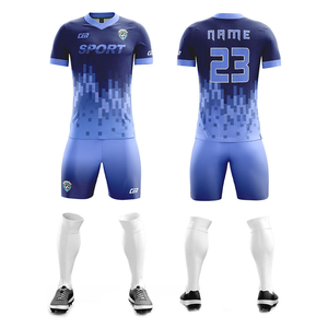 Hochwertiger Hersteller von Maßgefertigten Fußballtrikots Atmungsaktive Mesh-Fußballtrikots mit Besticktem Logo & Patchwork-Design - Product Image 3