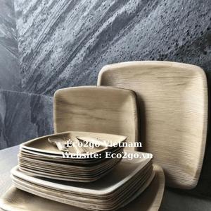 Eco2go เวียดนาม ขายส่งจานชามใบปาล์มธรรมชาติ ย่อยสลายได้ เป็นมิตรกับสิ่งแวดล้อม ทนทาน ปลอดภัยสำหรับอาหาร ปราศจากสารพิษ - Product Image 3