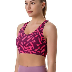 Soutien-gorge de sport pour femme, tissu doux, extensible, respirant, anti-transpiration, séchage rapide, maintien confortable, idéal pour un usage quotidien. - Product Image 1